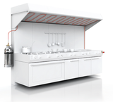 适用于商业厨房的全套检测和灭火定制系统